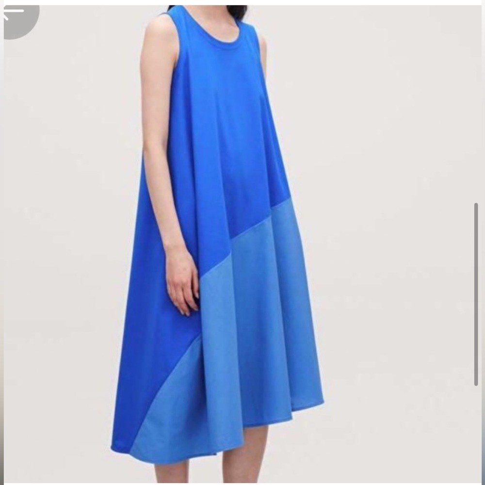 COS Blue Asymmetrical Dress